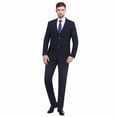 thumbnail image 1 of P&L Men's Slim Fit Suit 2 Piece Business Wedding Prom Tux Blazer & Pants, 1 of 5