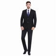 thumbnail image 1 of P&L Men's Slim Fit Suit 2 Piece Business Wedding Prom Tux Blazer & Pants, 1 of 5
