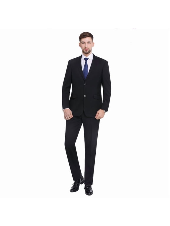 Men's Slim Fit Suit 2 Piece Business Wedding Prom Tux Blazer & Pants