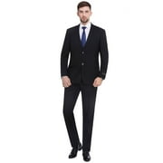 P&L Men's Slim Fit Suit 2 Piece Business Wedding Prom Tux Blazer & Pants