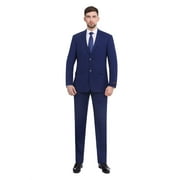P&L Men's Slim Fit Suit 2 Piece Business Wedding Prom Tux Blazer & Pants