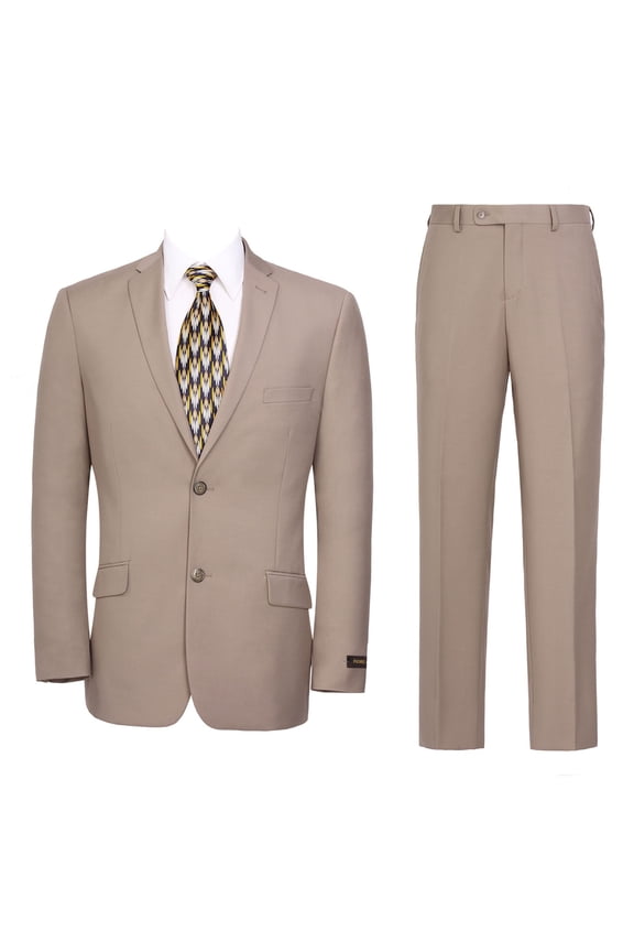 Men's Slim Fit Suit 2 Piece Business Wedding Prom Tux Blazer & Pants