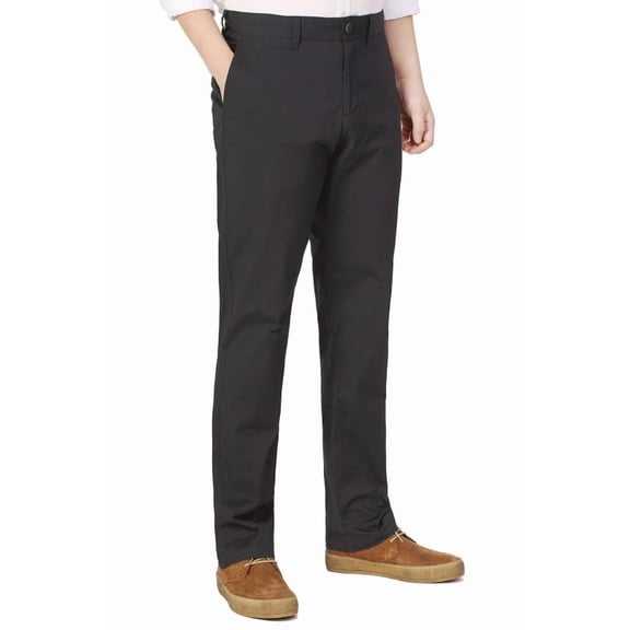 P&L Men's Straight Fit Chino Pants Flat Front Casual Stretch Regular and Big & Tall