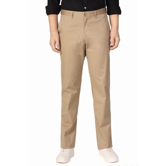 P&L Men's Straight Fit Chino Pants Flat Front Casual Stretch Regular and Big & Tall