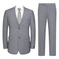 thumbnail image 1 of P&L Men's Suit 2 Pieces Slim Fit, Comfort Wedding Blazer and Pants Set, 1 of 5