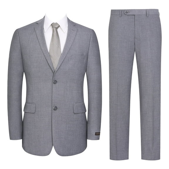 P&L Men's Suit 2 Pieces Slim Fit, Comfort Wedding Blazer and Pants Set