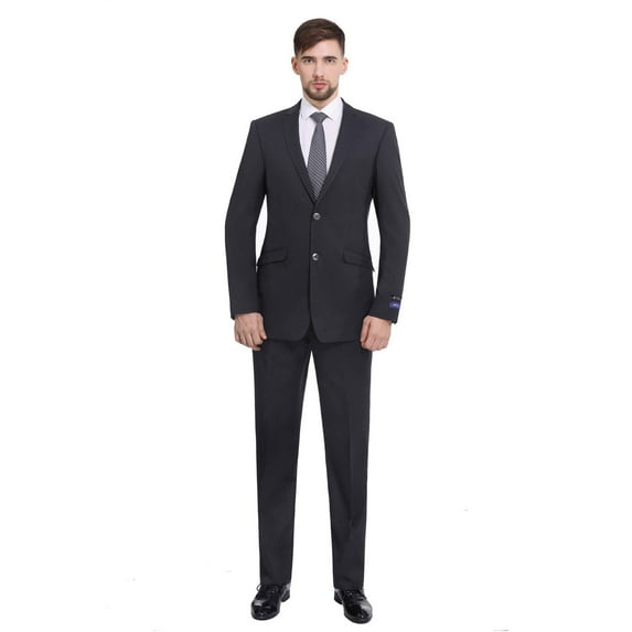 P&L Men's Suit 2 Pieces Slim Fit, Comfort Wedding Blazer and Pants Set