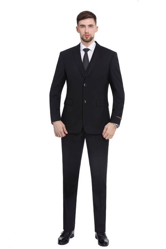 Men's Suit 3 Pieces Slim Fit, Comfort Wedding Blazer Vest and Pants Set