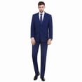 thumbnail image 1 of P&L Men's Suits Classic Fit 2 Piece Business Blazer & Pleated Pants, 1 of 5