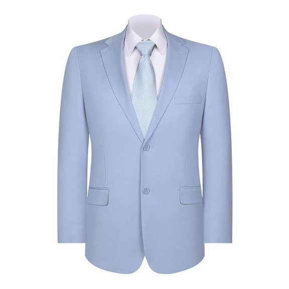 P&L Mens Blazer Classic Fit Sport Coat Two Buttons Lightweight Suit Jacket