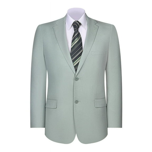 P&L Mens Blazer Classic Fit Sport Coat Two Buttons Lightweight Suit Jacket