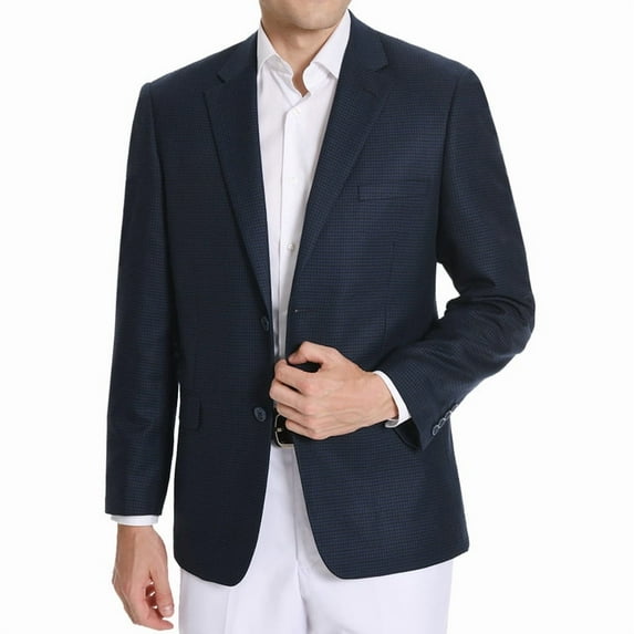 P&L Mens Sport Coat Classic Fit JacketStretch Plaid Blazer Stretch Blazer