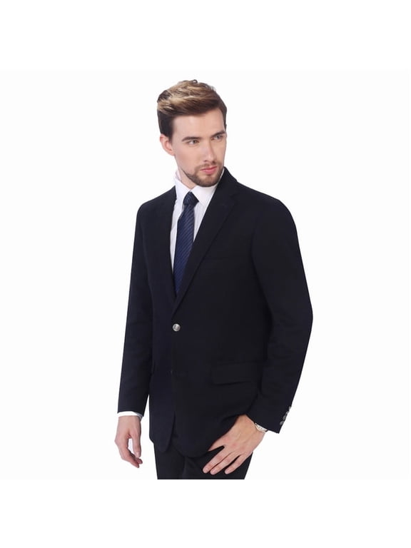 Mens Sport Coat Classic Fit Suit Jacket Solid Color Stretch Blazer