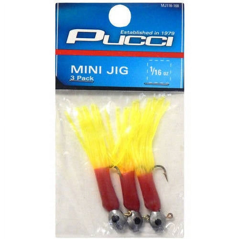  Pucci MJ132-168 Mini Jig Red/Chartreuse, 1/32 oz. : Fishing  Jigs : Sports & Outdoors