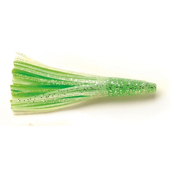 P-Line Double Squid Skirt 6'' Nat Glow/Green Glow 2pk
