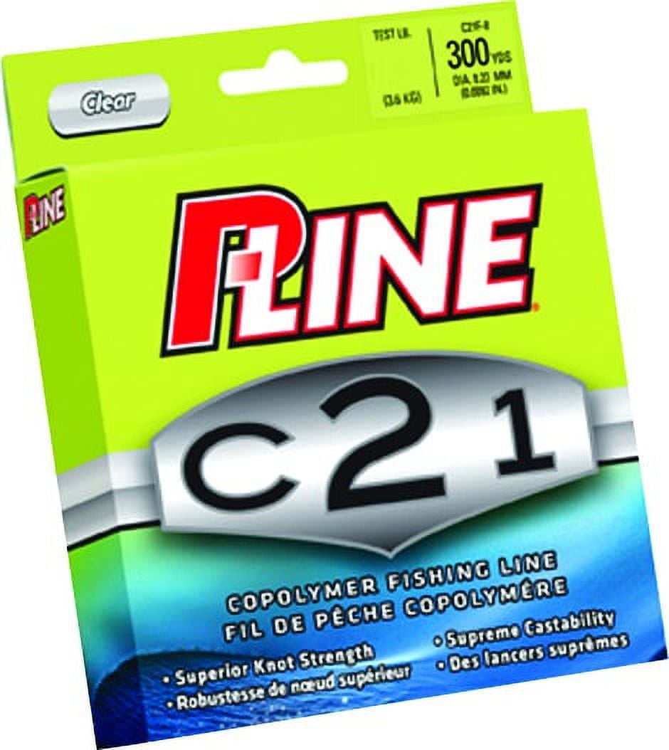 P-Line C21 Copolymer Fishing Line, Clear, 10 Pound Test, 300 Yards