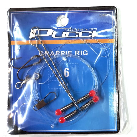P-Line CRBH-6 Crappie Rig Bh Hook Crbh-6 Pk 1