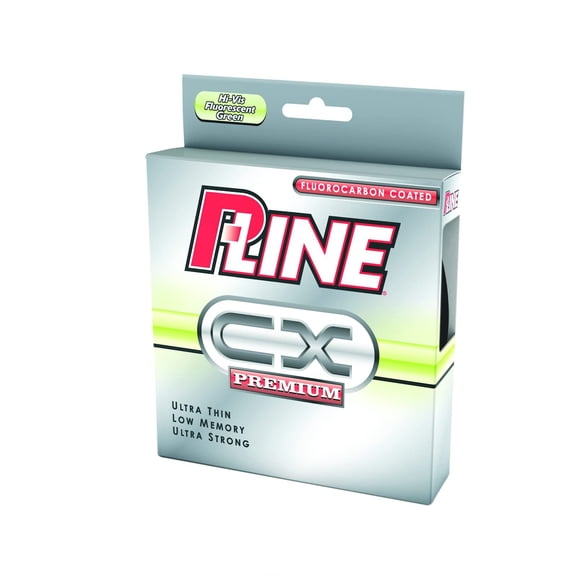 P-Line CX Premium Fluorocarbon Coated Filler Spool 300-Yard, 10-Pound, Fluorescent Green