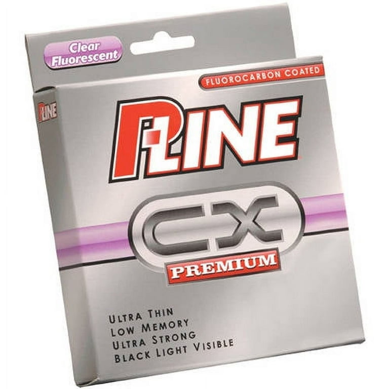 P-Line Cx Premium Fluorocarbon-Coated Mono Filler Spool, Clear Fluorescent,  6lb 