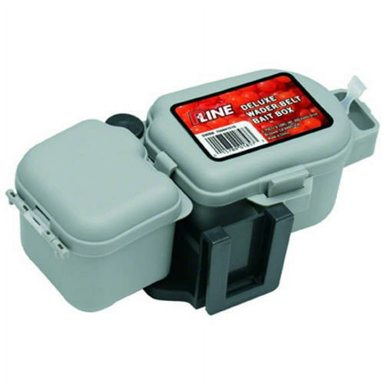 bait box deluxe tackle box P-Line Deluxe Wader Belt Bait Box