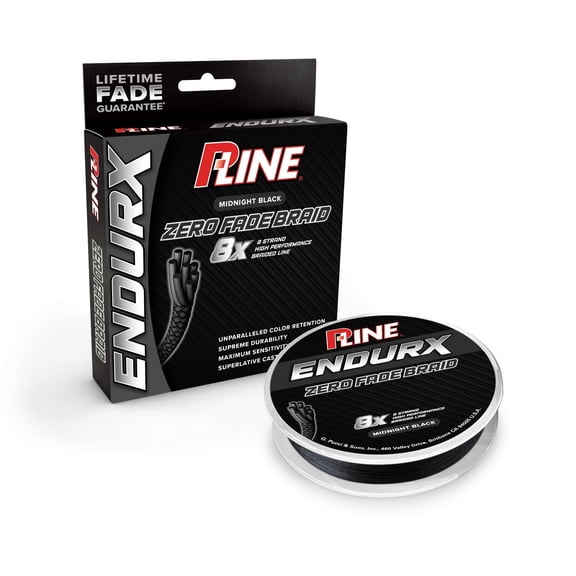 P-Line EndurX No Fade Braid 300 Yard Midnight Black, PEBG-300-30