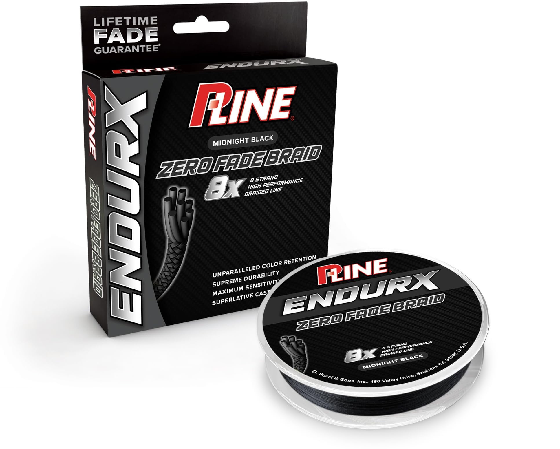 P-Line EndurX No Fade Braid 300 Yard Midnight Black, PEBG-300-80