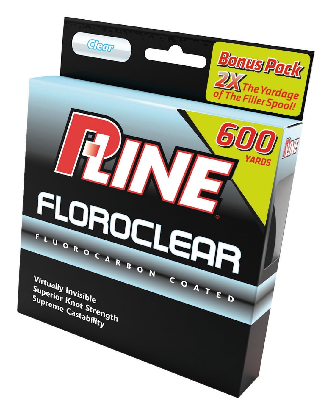 P-Line Floroclear Fishing Line, Clear, 10 lb. Test, 600yds 