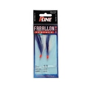 P-Line FF3/0BL/W Farallon Feather 2 HK 3/0 Blue/White