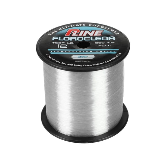 P-Line Floroclear 1/4 Spool 600 yd Clear 12 lb