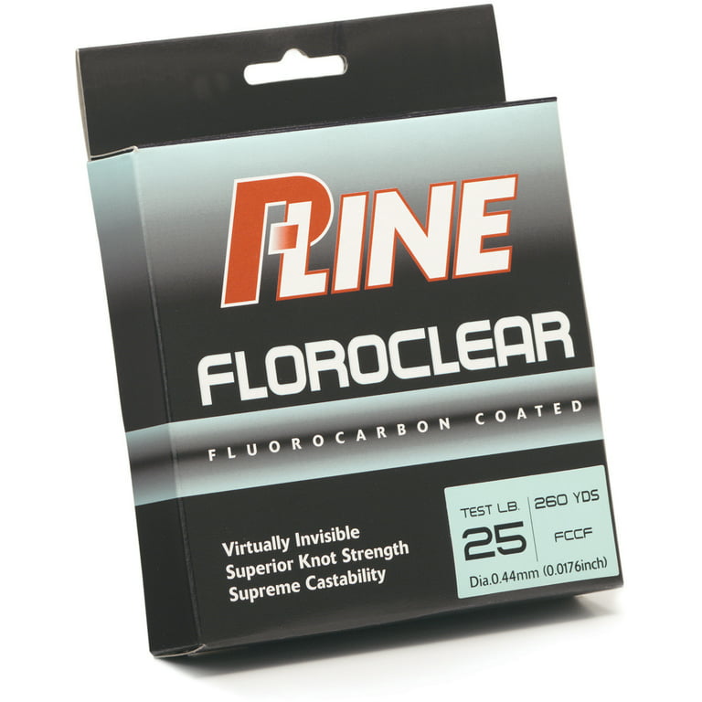 P-Line Floroclear Fluorocarbon Coated Mono Line - 10lb - 300yds