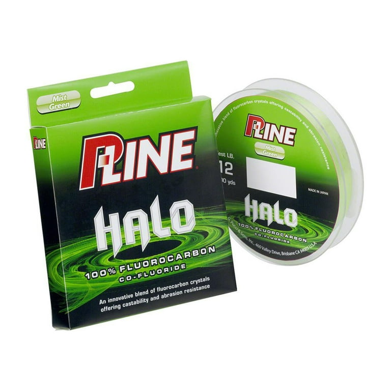 P-Line Halo Fluorocarbon 15Lb 200Yds Mist Green, HF200-15