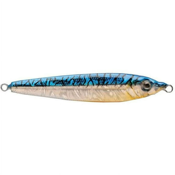 P-Line Laser Minnow 2 oz Jigging Spoon Blue Mack