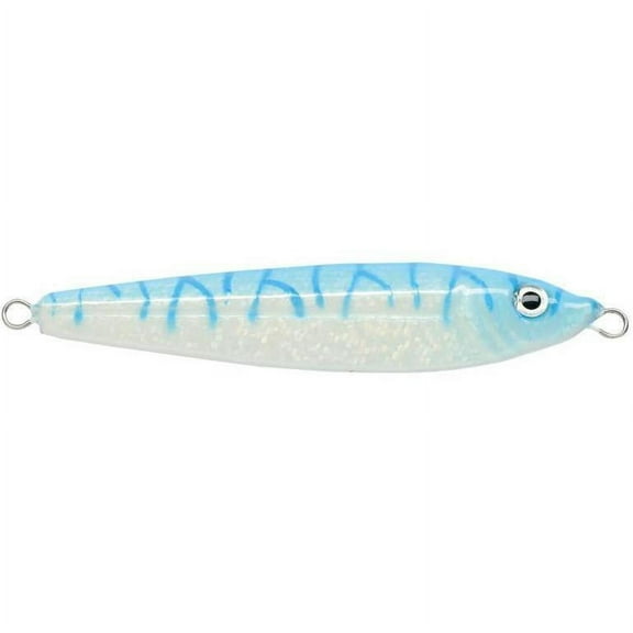P-Line Laser Minnow Jig 1oz D-Glow/Blue Tiger