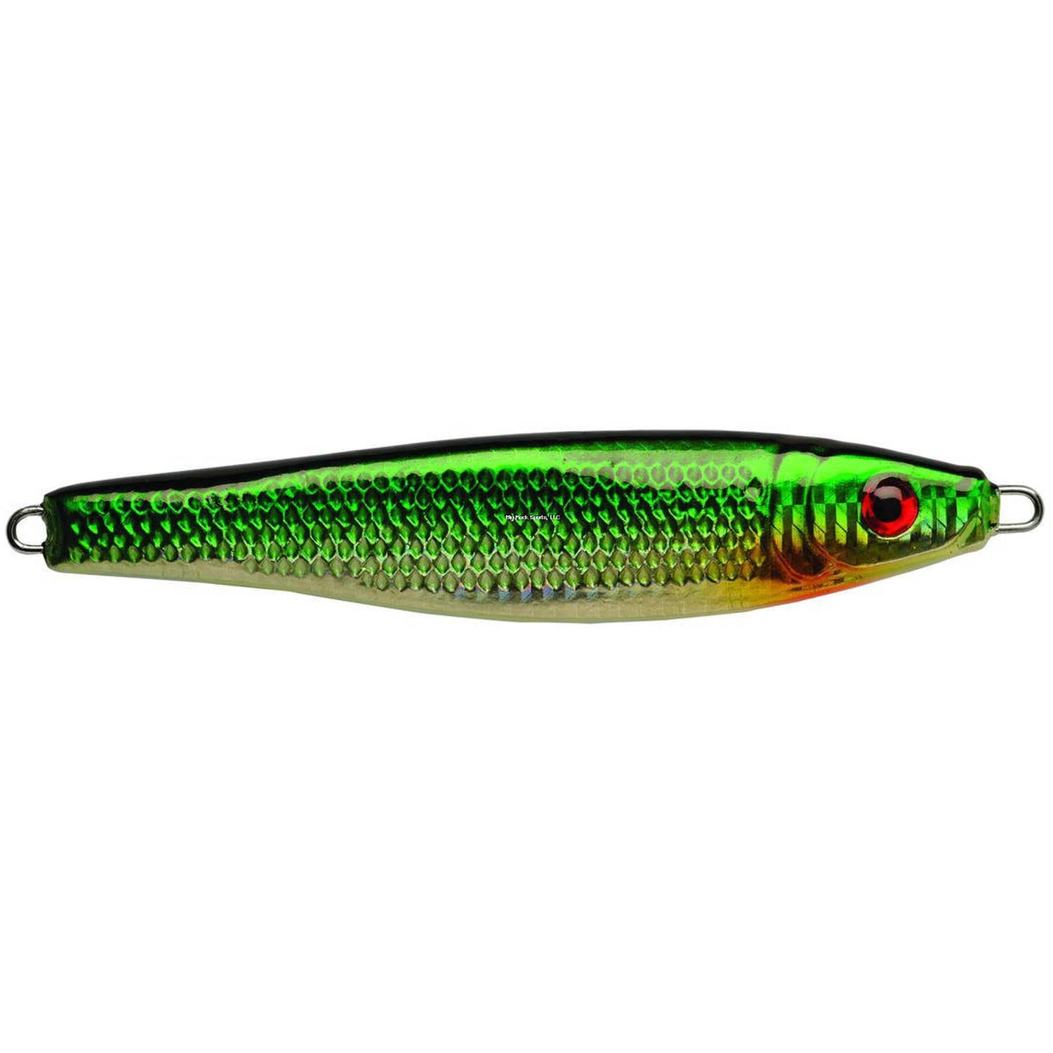 P-Line Hali-Drop Jig 14oz Chrome/Green Glow Belly