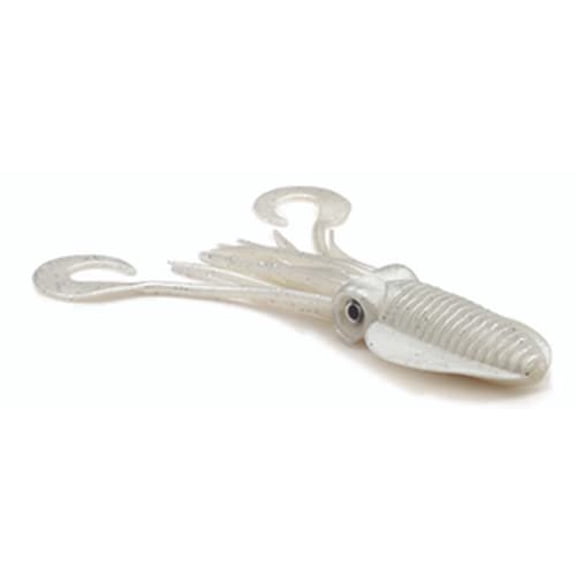 P-Line PTTS45-311 Twin Tail Squid 4.5" Pearl Glitter