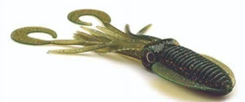 P-Line PTTS45-313 Twin Tail Squid 4.5" Motor Oil Multi Glitter