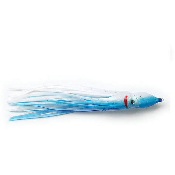 PLINE P-Line Sunrise Squid Skirt 5PK 4.5", Blue,White Lures