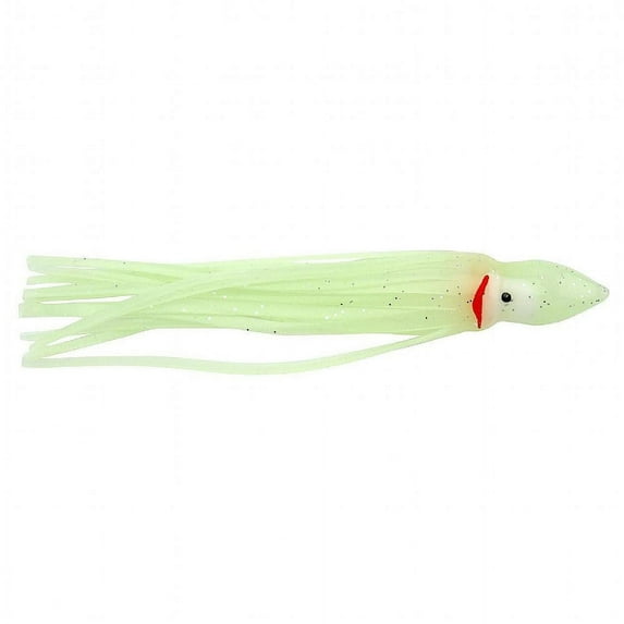 PLINE P-Line Sunrise Squid Skirt 8PK 2.5", Glow Lures