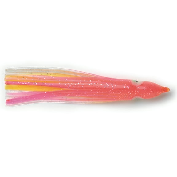 P-Line Sunrise Squid 4.5'' Pink/Yellow/Clear 5pk