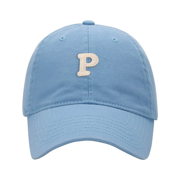 P Logo Versatile Soft Top Baseball Cap Casual Outdoor Sun Protection Adjustable Visor Hat Style Two