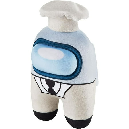 P.M.I. Among Us Plush Buddy White Crewmate The Chef 8" Video Game Toy