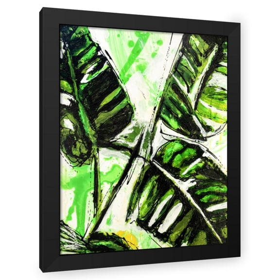 P Muir 12x14 Black Modern Wood Framed Wall Art Titled - Evergreen