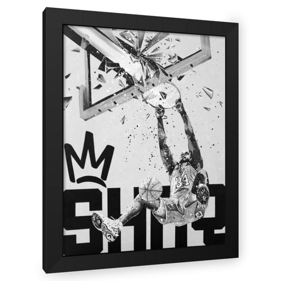 P Muir 12x14 Black Modern Wood Framed Wall Art Titled - Shaq