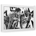 thumbnail image 1 of P Muir 14x11 White Modern Wood Framed Wall Art Titled - Kobe _ Mj, 1 of 6