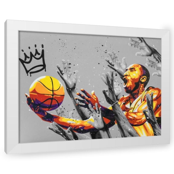 P Muir 14x12 White Modern Wood Framed Wall Art Titled - Kobe Crown