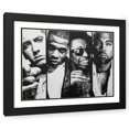 thumbnail image 1 of P Muir 32x25 Black Ornate Wood Framed With Double Matting Wall Art Titled - Rappers, 1 of 6