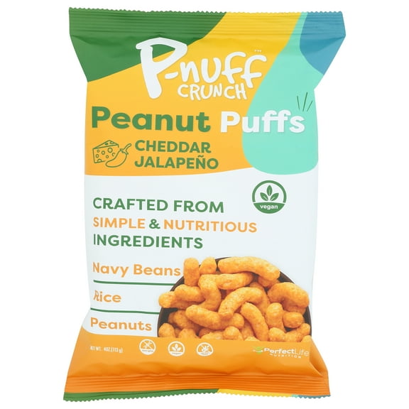 P-Nuff Crunch Puff Bkd Peanut Cheddar Jalapeo 4 Ounce Pack Of 6