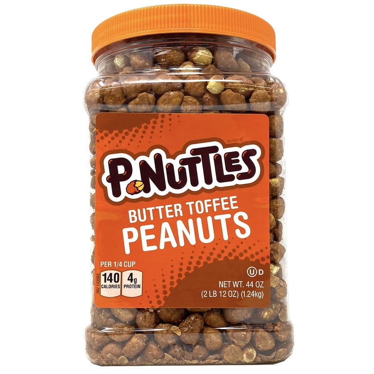 P-Nuttles, Butter Toffee Covered Peanuts, 44 oz Jar - Walmart.com