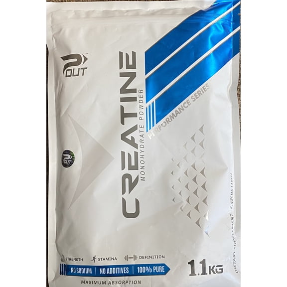 P-Out Performance Series Creatine Monohydrate - 367 servings 1.1kg, HUGE BAG Made in USA - NEW