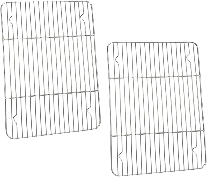 P&P CHEF Cooling Baking Rack Pack of 2, Stainless Steel Cooling Racks ...